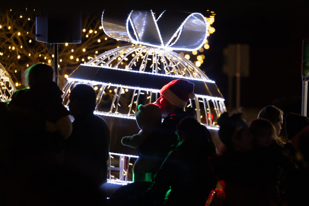 White glowing ornament